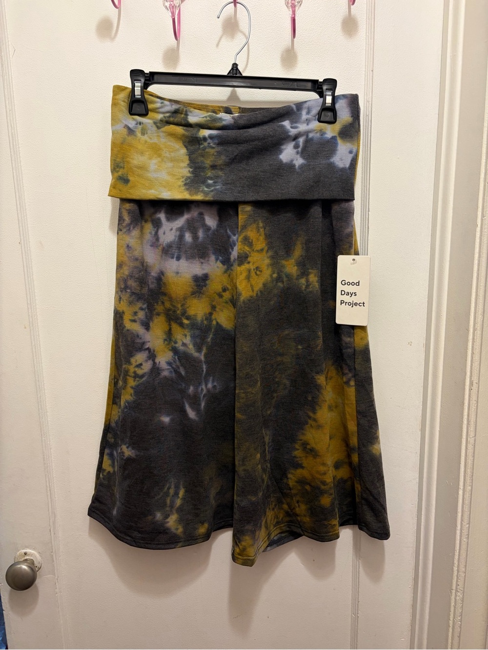 Good Days Project multicolored tie dye gaucho pants size small